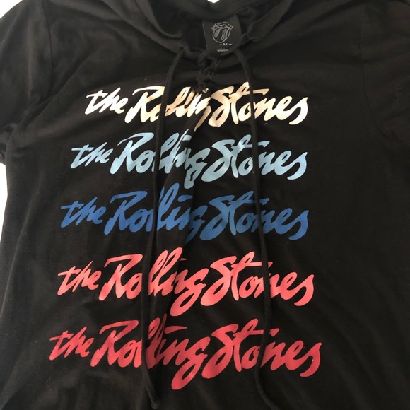 Rolling Stones black Lace up dress tunic - Picture 4 of 7